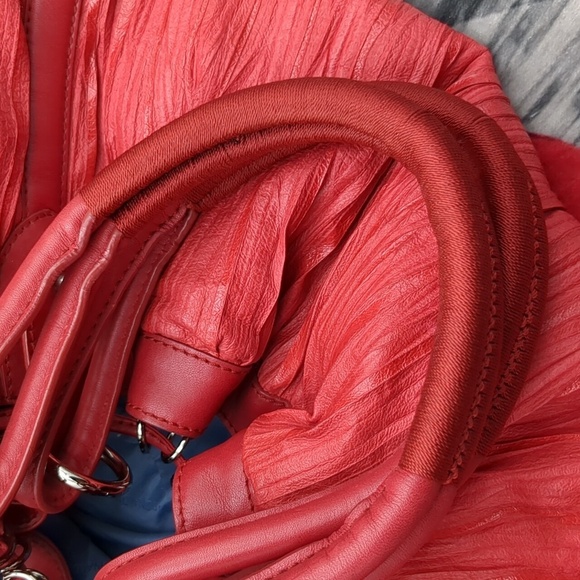 Donald j. Pliner red pleated bag - Picture 5 of 16